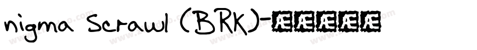 nigma Scrawl (BRK)字体转换